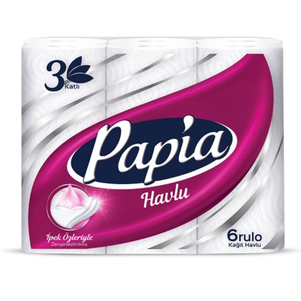 PAPIA İPEK HAVLU 6 RULO