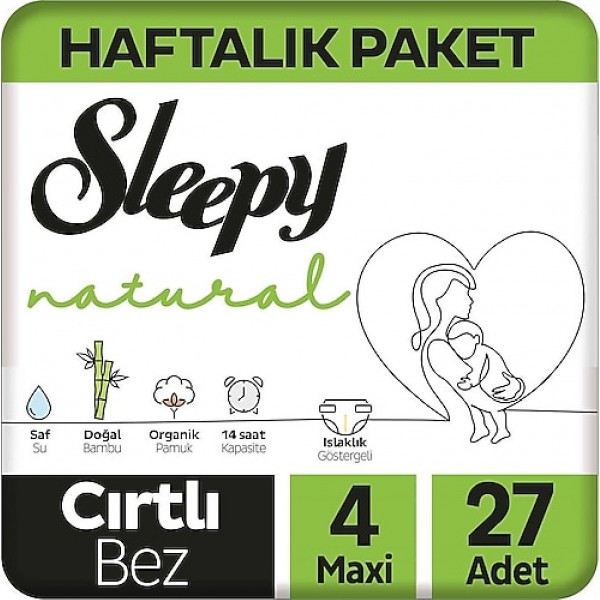 SLEEPY NATUREL 4NUMARA COCUK BEZİ 27