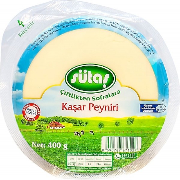 SÜTAŞ 400GR KAŞAR PEYNİR