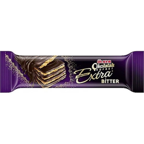 ÜLKER ÇİKOLATALI GOFRET EXTRA BİTTER 45GR