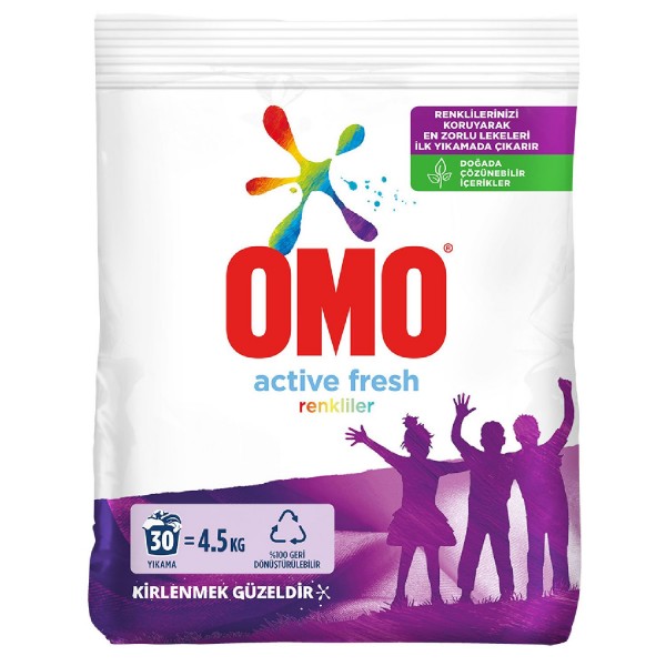 OMO 4,5KG TURSİL RENKLİ