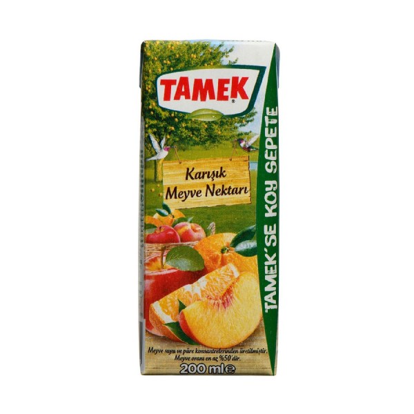 TAMEK MEYVE SUYU KARIŞIK 200ML