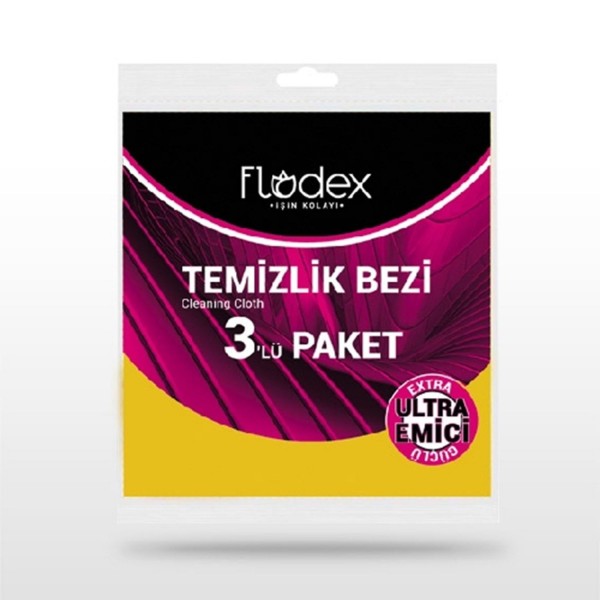 FLODEX TEMİZLİK BEZİ 3'LÜ