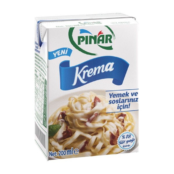 PINAR KREMA 1/5 %18 YAĞLI YEMEK KREMASI