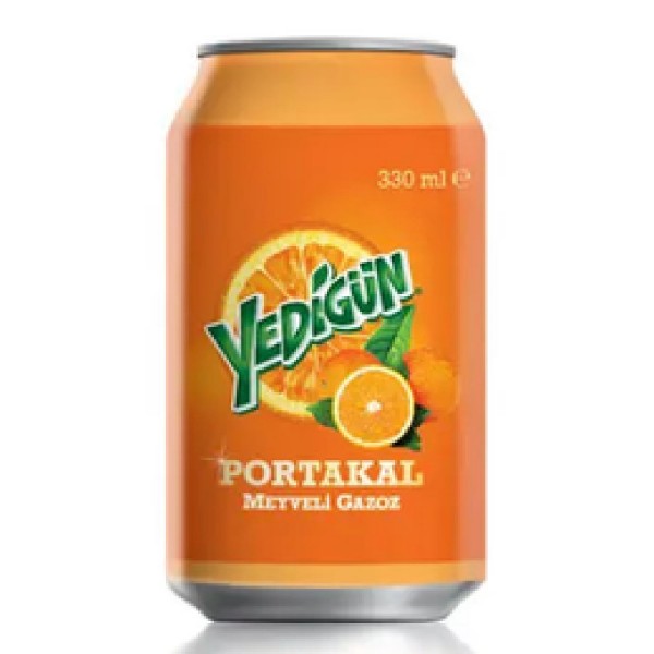 YEDİGÜN TENEKE 330ML PORTAKAL