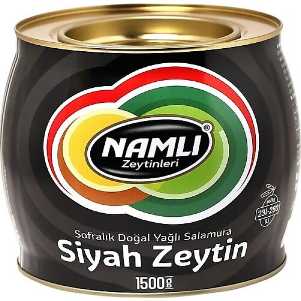 NAMLI ZEYTİN 1500GR SİYAH