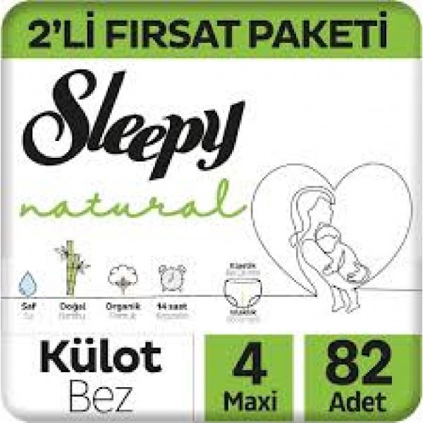 SLEEPY NATURAL 2'Lİ FIRSAT 82ADET