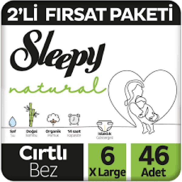 SLEEPY NATURAL 2'Lİ FIRSAT 46ADET