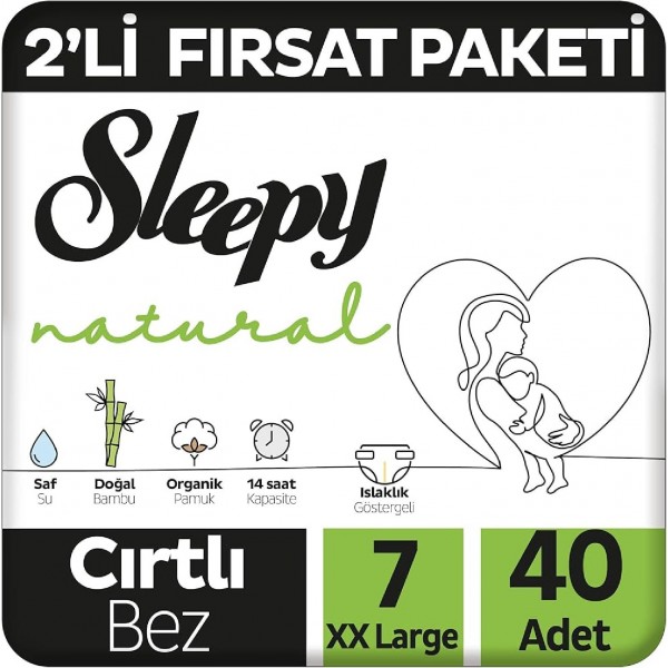 SLEEPY NATURAL 2'Lİ FIRSAT 40ADET