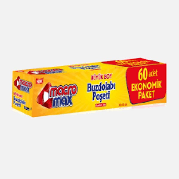 MACROMAX BUZDOLABI POŞETİ BÜYÜK BOY 60 ADET