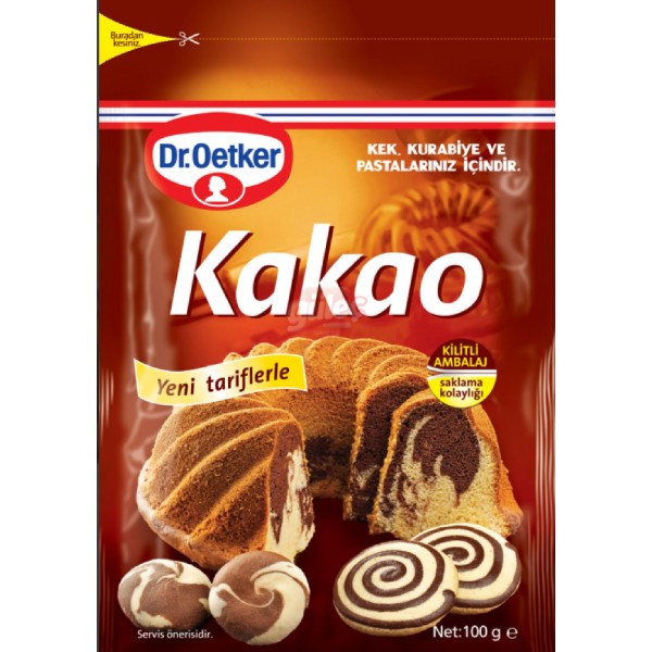 DR OETKER KAKAO 100GR KİLİTLİ AMBALAJ