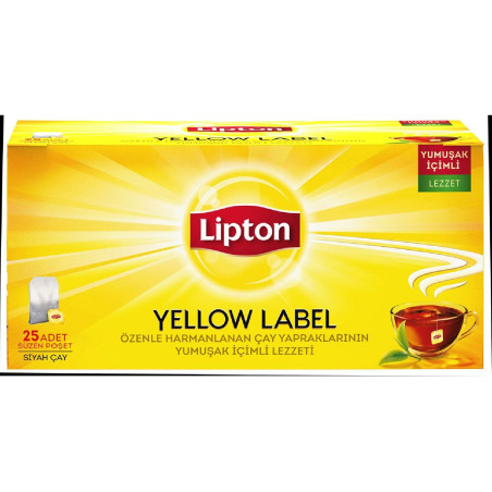 LİPTON YELLOW LABEL BARDAK POŞET ÇAY 25 Lİ
