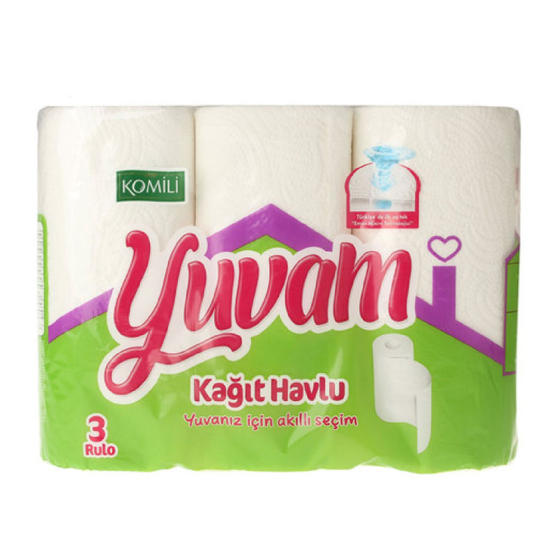 KOMİLİ YUVAM KAĞIT HAVLU 3 LÜ