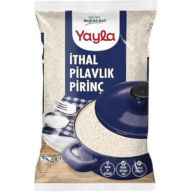 YAYLA İTHAL 5 KG PİRİNÇ