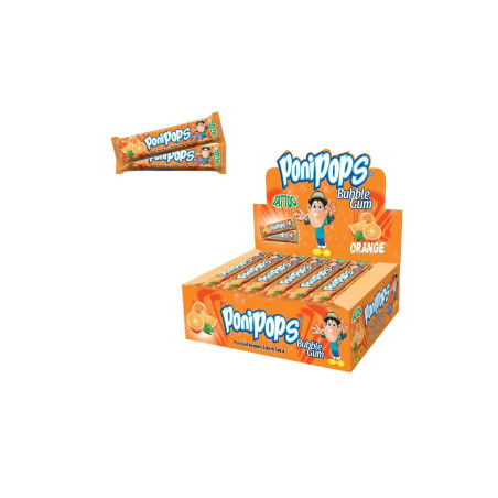TROPİX PONİPOPS 4 LÜ PORTAKALLI SAKIZ 2,9 GR