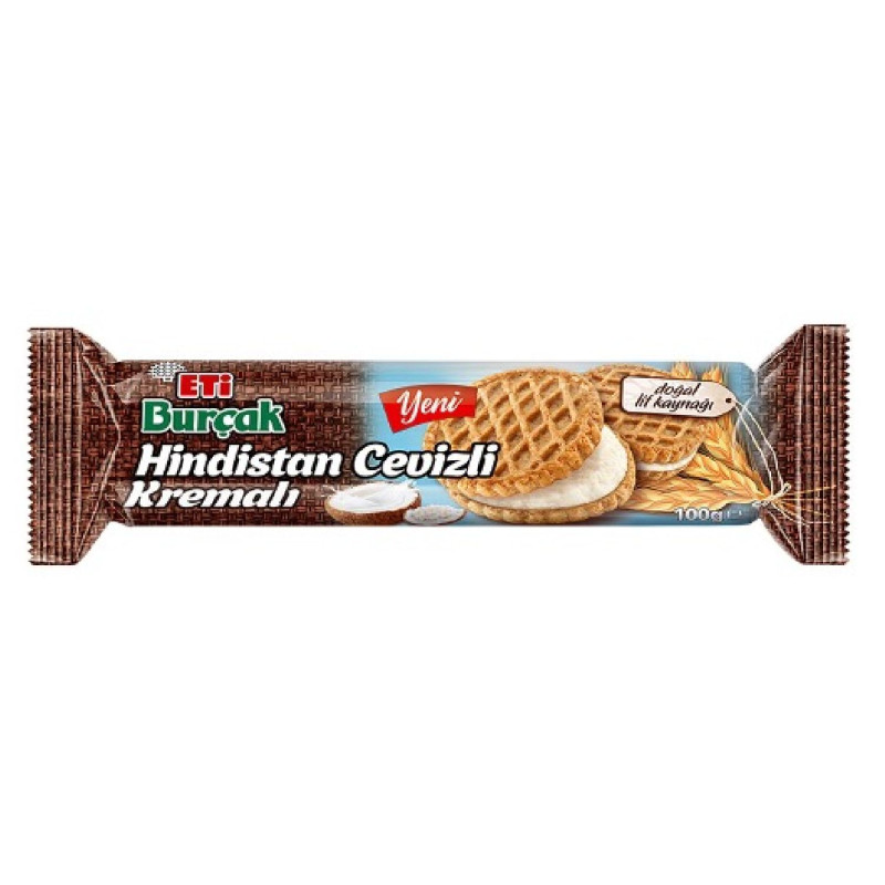 ETİ BURCAK HİNDİSTAN CEVİZLİ KREMALI 100GR