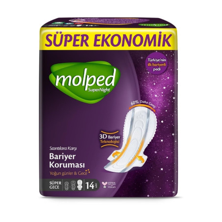 MOLPED SÜPERNIGHT ÖNÜ UZUN GECE 14 ADET