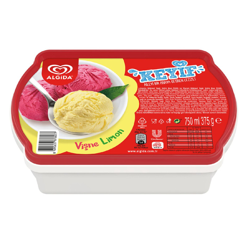 ALGİDA KEYİF CL VİŞNE LİMON 750 ML