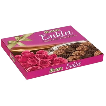 ÜLKER BUKLET MADLEN ÇİKOLATA PEMBE-MAVİ 208G