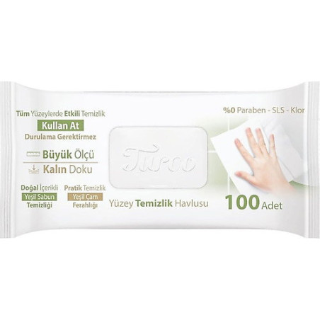 TURCO YÜZEY TEMİZLİK HAVLUSU 100ADET