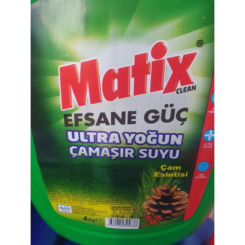 MATİX 4 LT ÇAMAŞIR SUYU