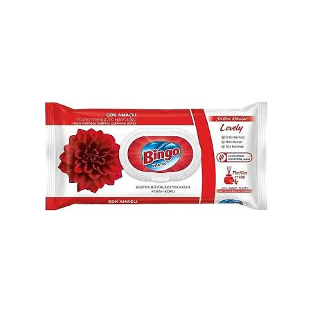 BİNGO LOVELY YÜZEY TEMİZLİK HAVLUSU 96 LI