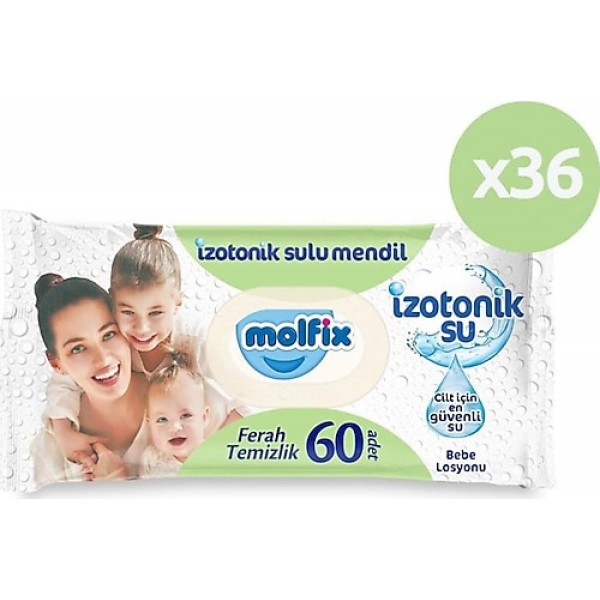 Molfix İzotonik Sulu Islak Mendil