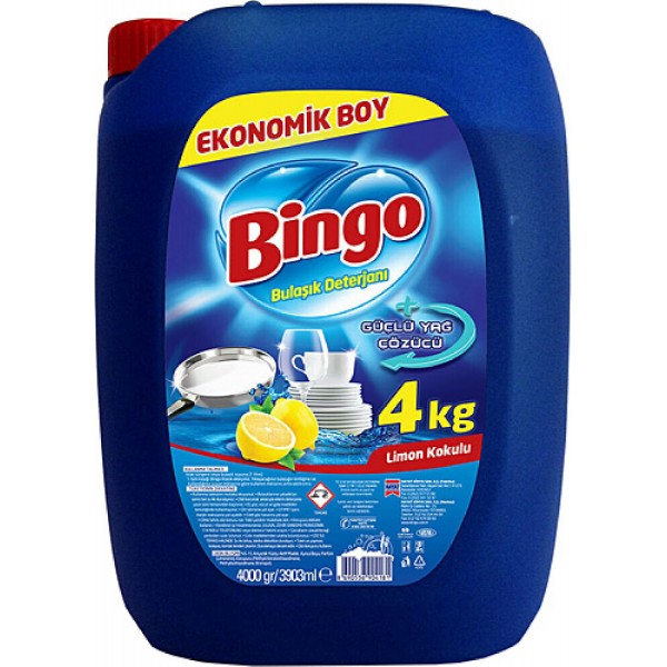 BİNGO SIVI BULAŞIK DETERJANI 4KG