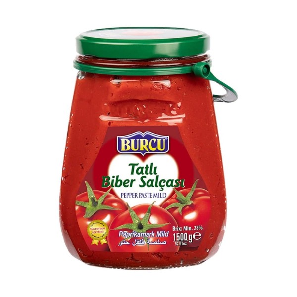 BURCU TATLI BİBER SALÇASI 1500GR