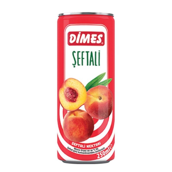 DİMES TENEKE 250ML ŞEFTALİ