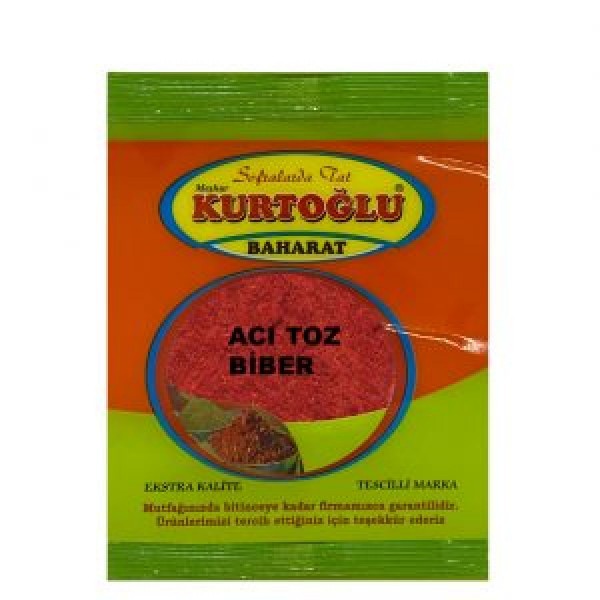 KURTOĞLU ACI TOZ BİBER 50GR