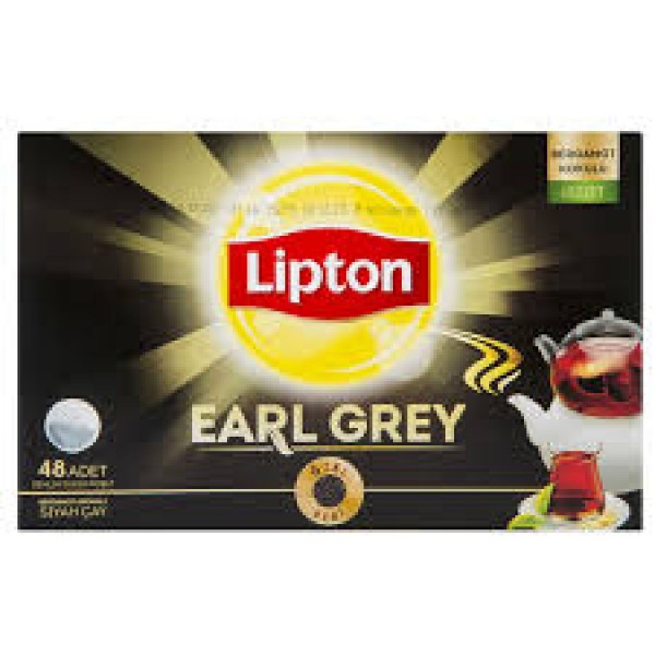 LİPTON EARL GREY DEMLİK POŞET ÇAY 48'Lİ