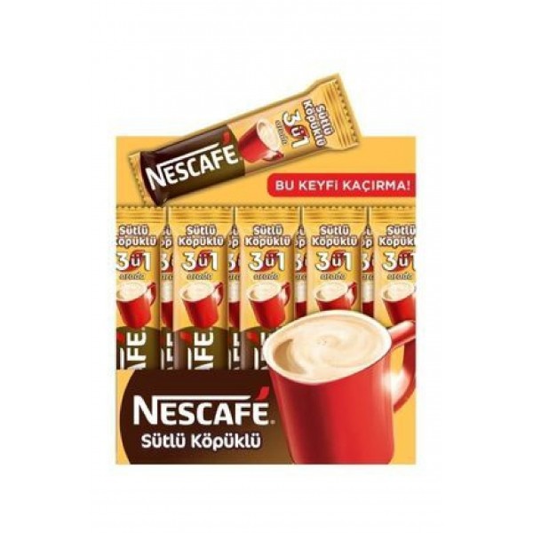 NESCAFE 3Ü1ARADA SÜTLÜ KÖPÜKLÜ 48ADET